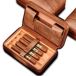 Portable Humidor Cigar Travel Case | Hold 4 Cigars