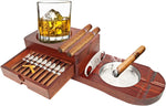 All-in-one Cigar Holder, Ashtray, Beverage Coaster | Premium Groomsman Gift