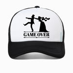 Groom Bachelor Party Trucker Hat | "Game Over"