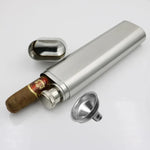 2oz Flask & Single Cigar holder