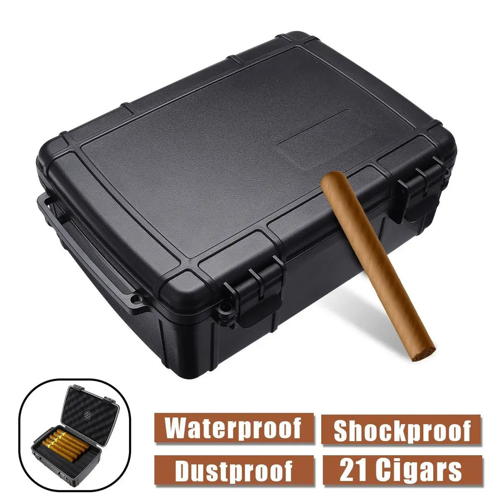 Portable Cigar Holder - Holds 21 Cigars | Premium Groomsman Gift